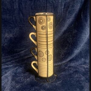 American Atelier 3oz Espresso Cups w/ Rack Holder